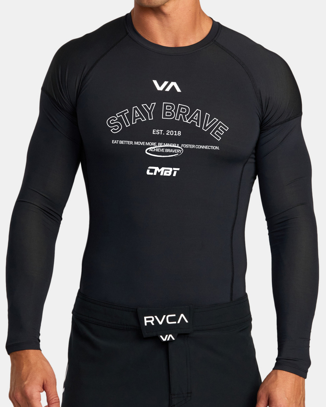 RVCA Long Sleeve Rashguard - Black –