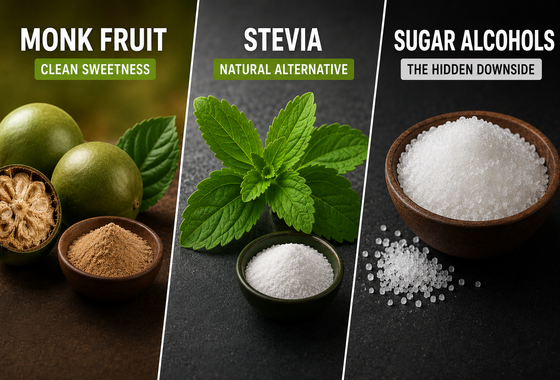 Monk Fruit vs Stevia vs Sugar Alcohols: The Sweetener Guide for Athletes