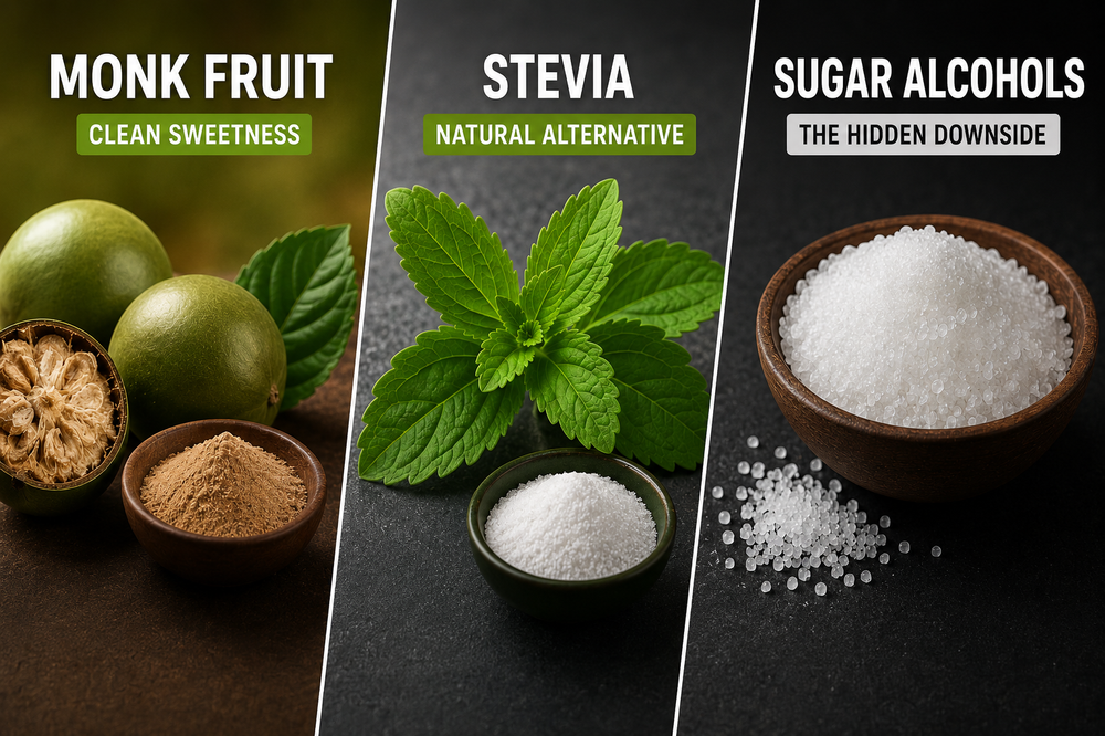 Monk Fruit vs Stevia vs Sugar Alcohols: The Sweetener Guide for Athletes