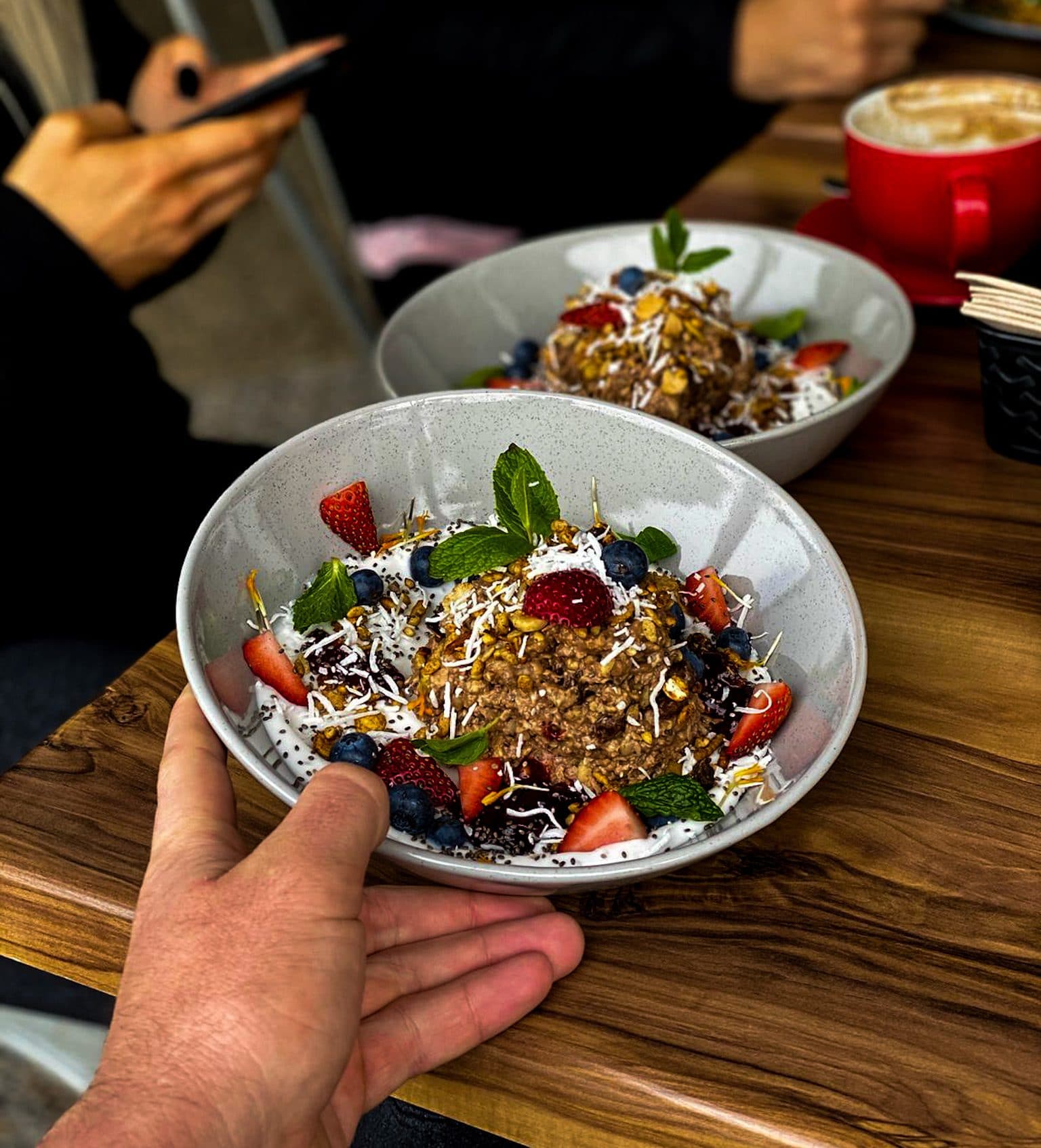 Choc-Protein Banana Bircher