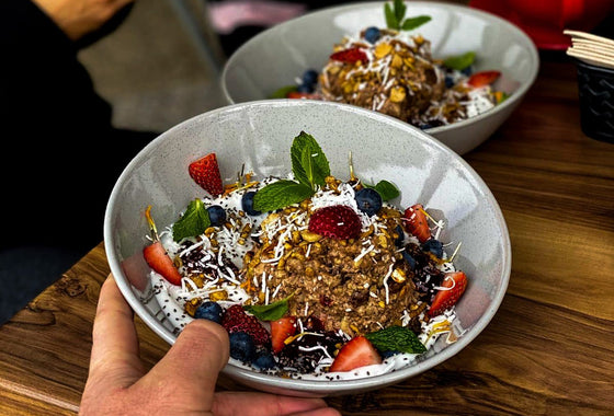 Choc-Protein Banana Bircher