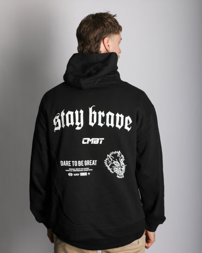 Stay Brave Lifestyle Relaxed Faded Hood