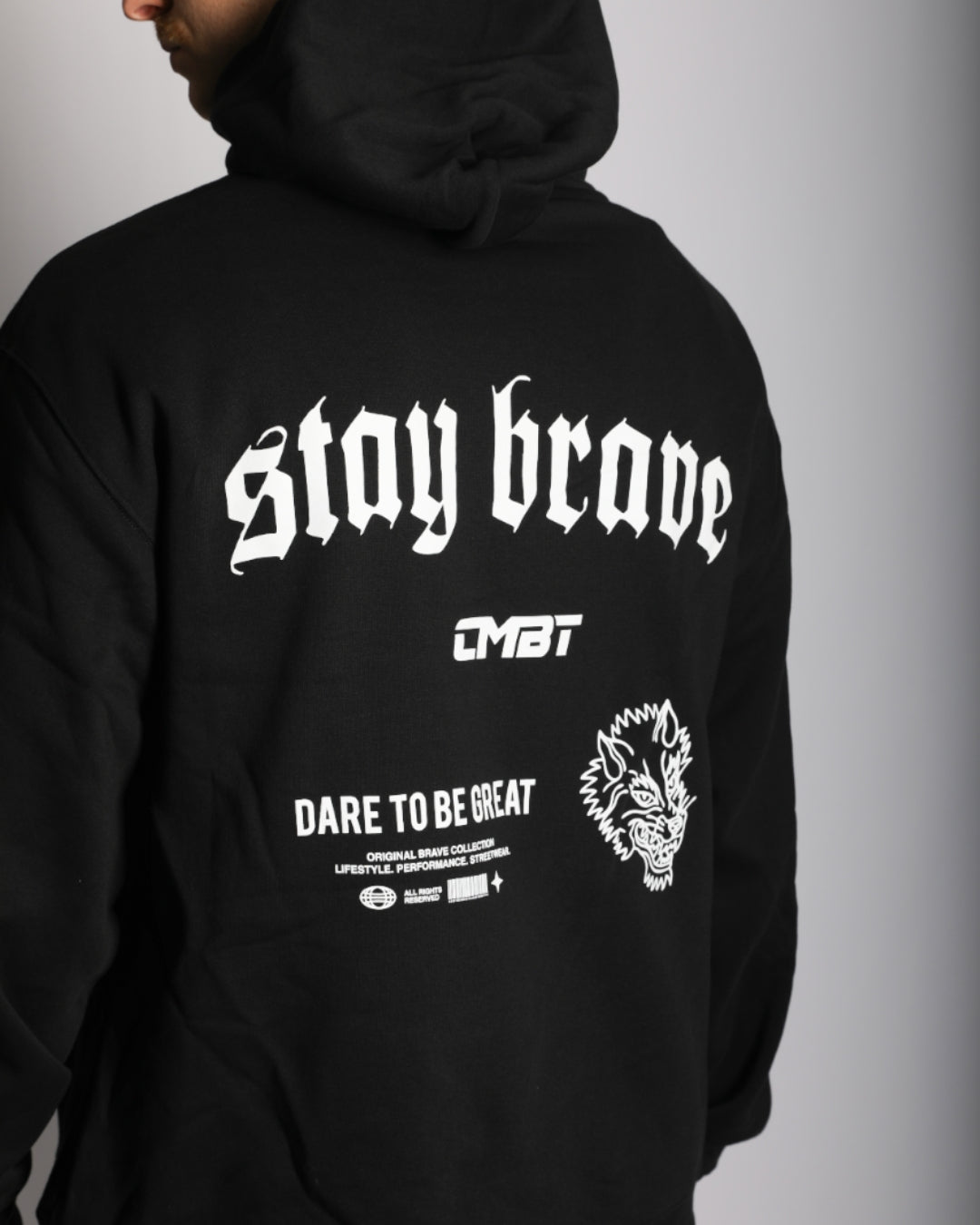 Stay Brave Lifestyle Relaxed Faded Hood