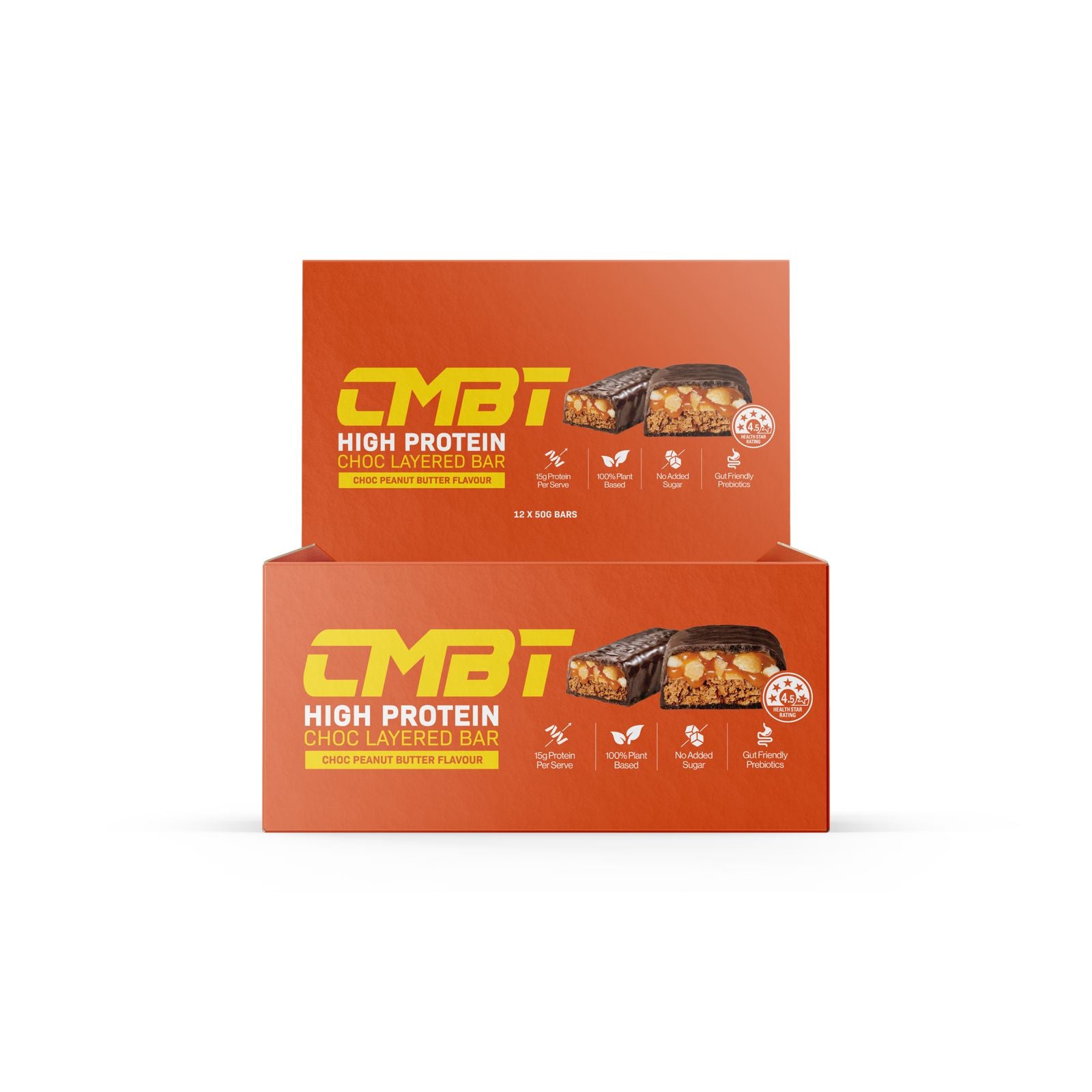 CMBT High Protein Bar Choc Peanut Butter Chocolate Layered Bar