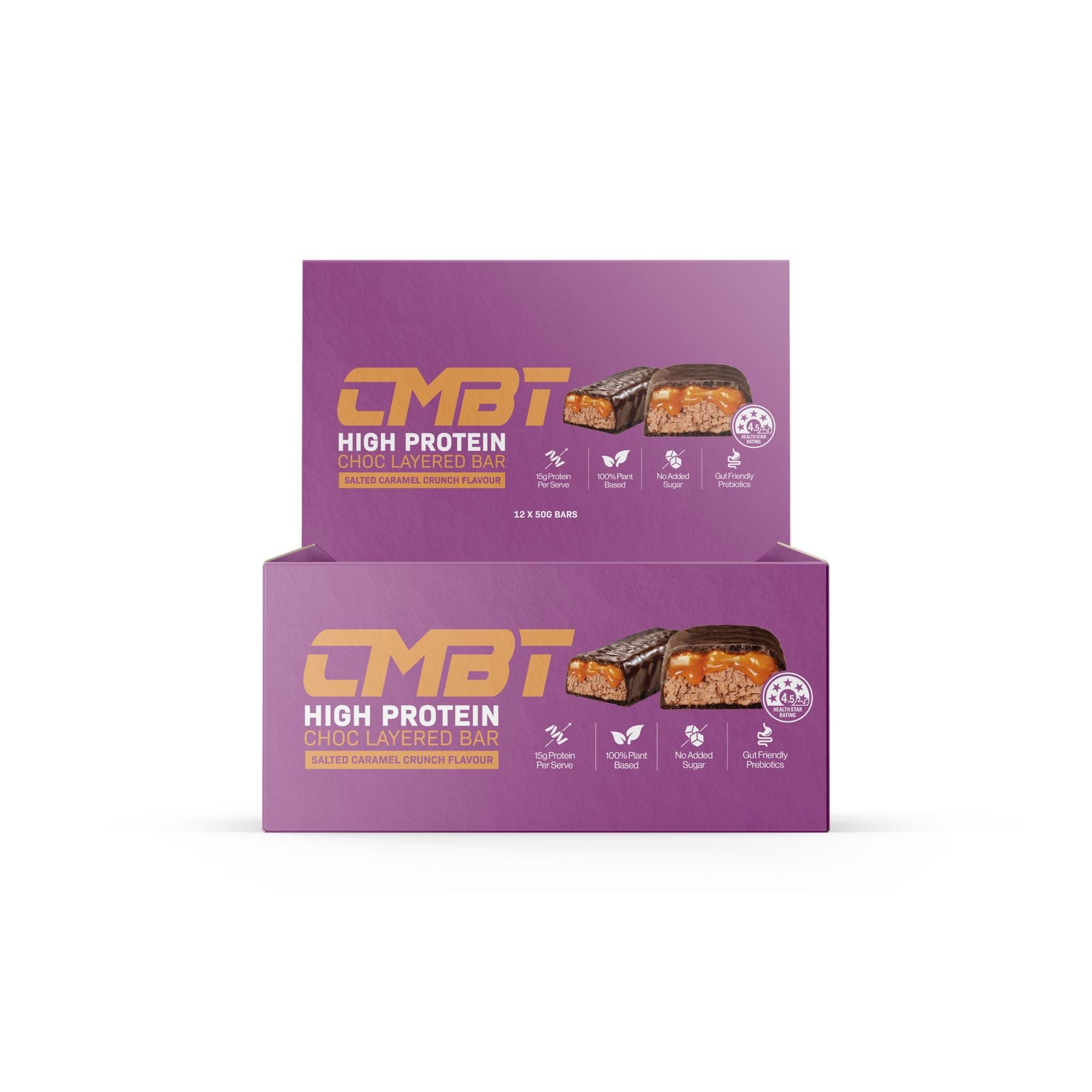 CMBT High Protein Bar Salted Caramel Chocolate Layered Bar